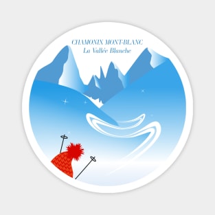 Chamonix Vallee Blanche Magnet